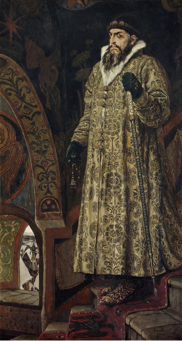 Tsar Ivan the Terrible, portrait by Viktor Vasnetsov, 1897