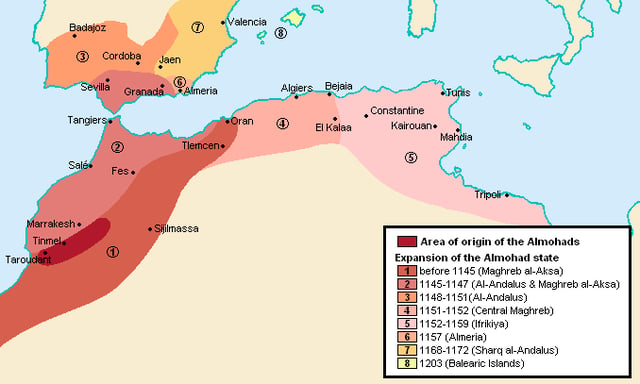 The Almohad Empire, a Berber empire that lasted from 1121 to 1269