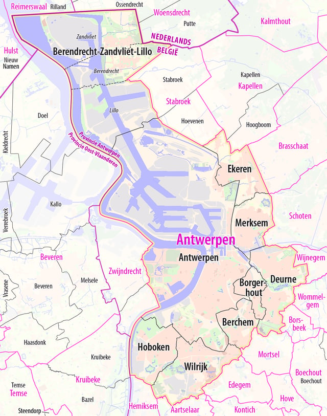 Districts of Antwerp.