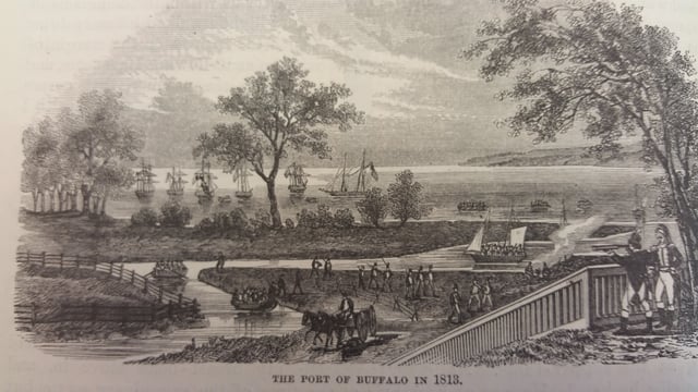 The village of Buffalo in 1813.