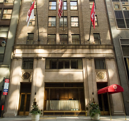 The Cornell Club in New York City is a focal point for alumni.