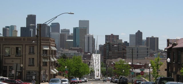 Downtown Denver in 2007, looking southeast from the Highland neighborhood