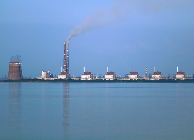 Zaporizhia Nuclear Power Plant, the largest nuclear power plant in Europe