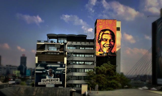 Mandela by Shepard Fairey Mural