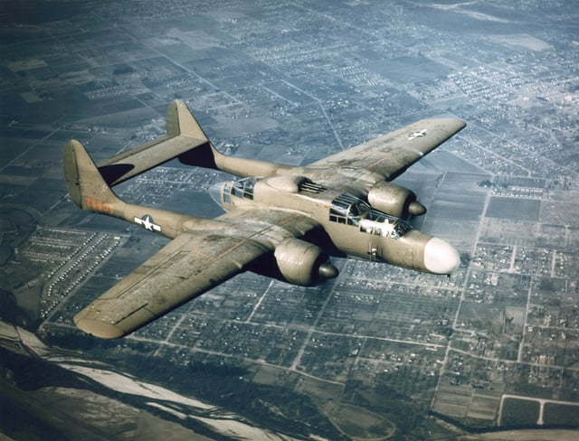 A Northrop P-61 Black Widow of 419th Night Fighter Squadron