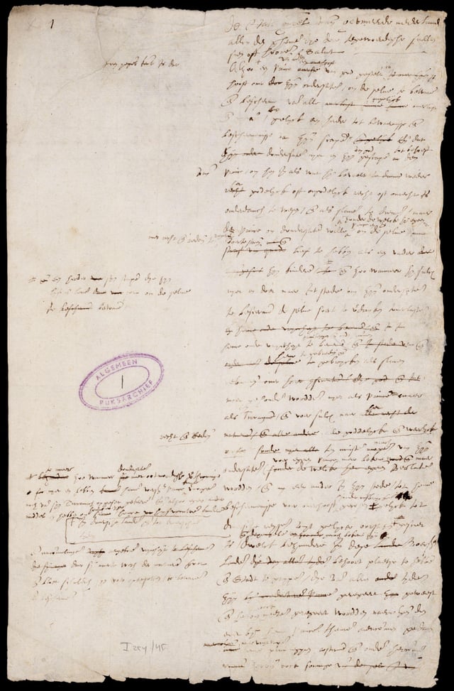 The Act of Abjuration, signed on 26 July 1581, was the formal declaration of independence of the Dutch Low Countries.