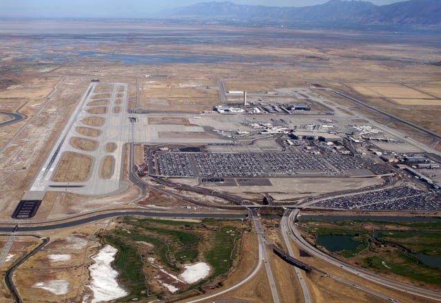 Salt Lake International Airport is the largest airport in Utah