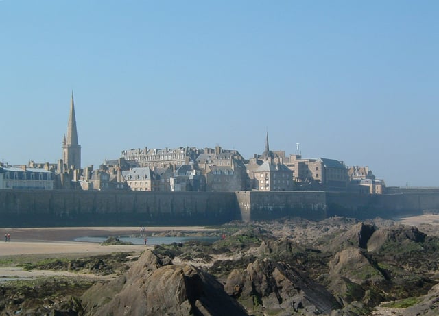 The walled city of Saint-Malo was a former stronghold of corsairs.