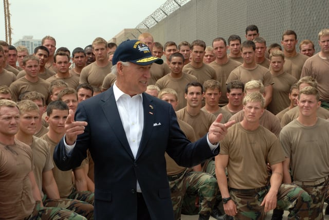 Biden speaks to Navy SEAL trainees, NAB Coronado, California, May 2009