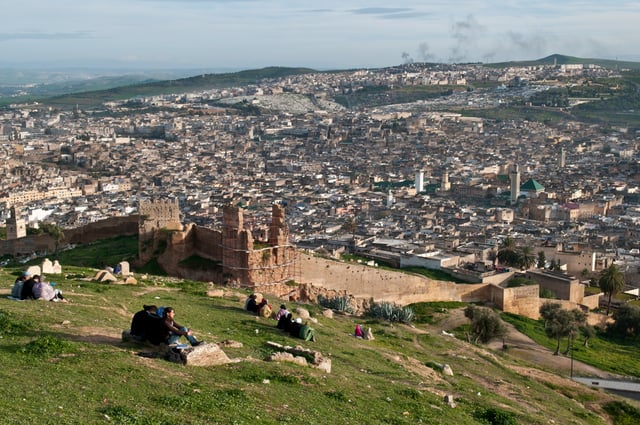 View of the medina (old city) of Fez.