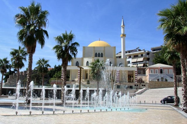 The Great Mosque of Durrës. Islam is the majority faith and arrived mostly during the Ottoman period.