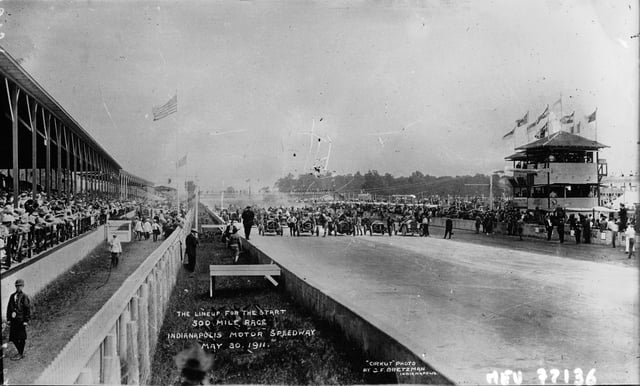 1911 Indianapolis 500, the inaugural running of the race.