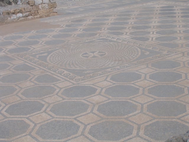 Roman mosaic at Empúries