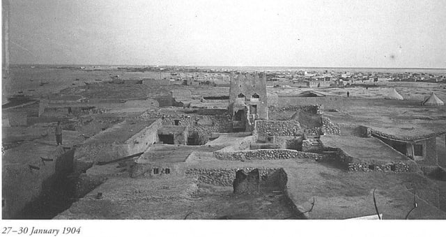 Old city of Doha, January 1904.
