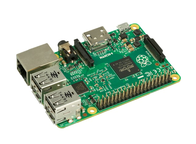 The Model 2B boards incorporate four USB ports for connecting peripherals.