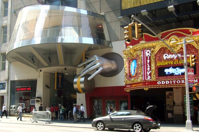 Madame Tussauds Wax Museum and Ripley's Believe It or Not! Odditorium are two of the newer attractions on the redeveloped 42nd Street.