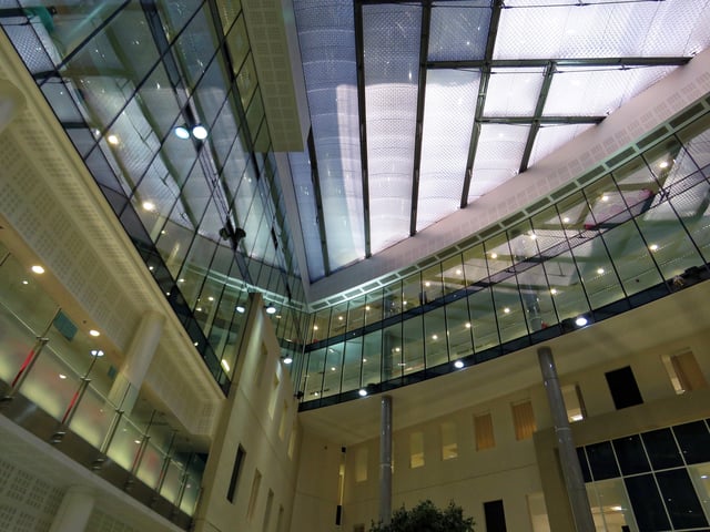 Atrium of St Bartholomew's Hospital following the redevelopment