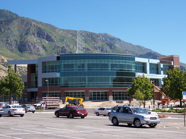The BYU Broadcasting building under construction, August 2010.
