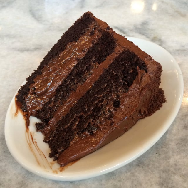 Chocolate cake with chocolate frosting