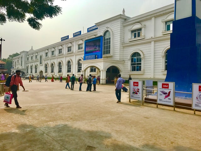 Vijayawada, a railway junction in India