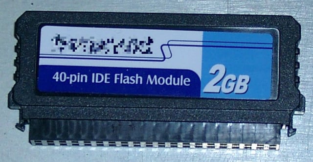 A 2 GB disk-on-a-module with PATA interface