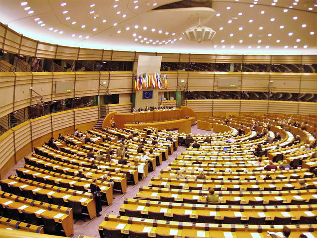 The EU parliament in Brussels. Sweden is one of 28 member states of the European Union.