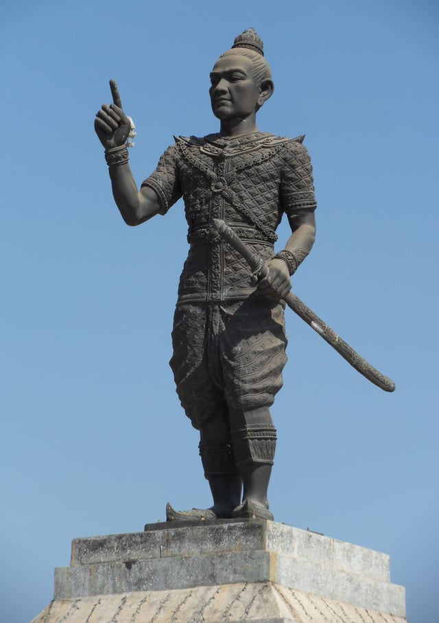 A statue of Fa Ngum, founder of the Lan Xang kingdom