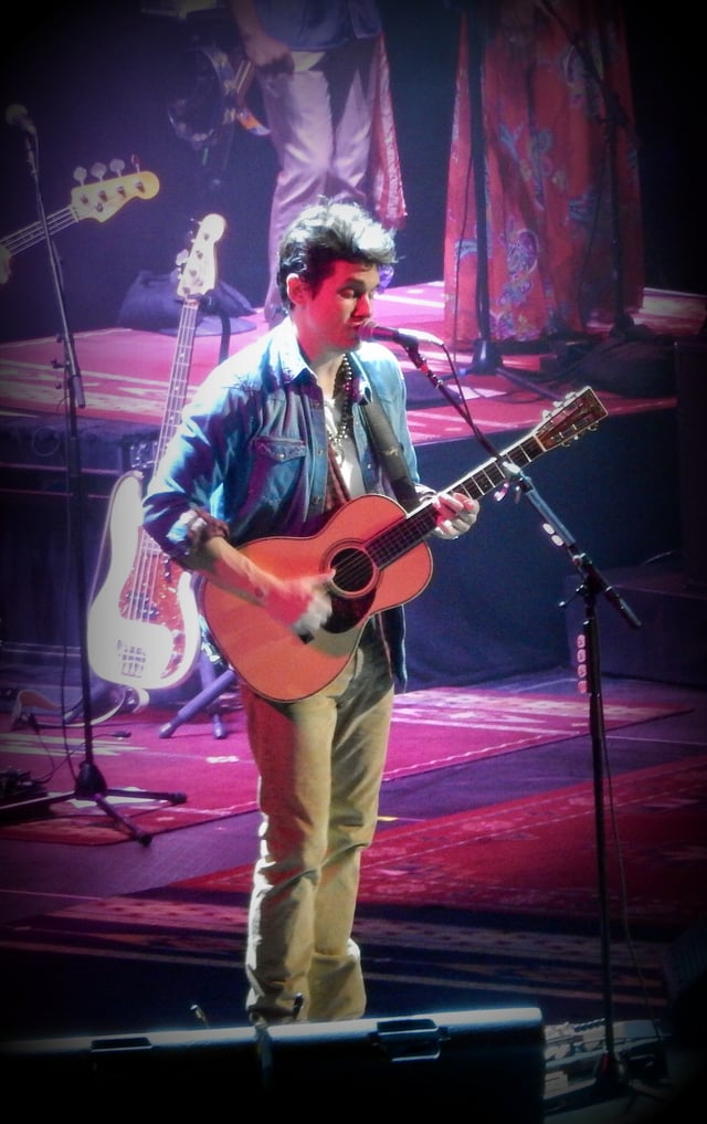 Mayer performing at the Barclays Center in Brooklyn, New York, on December 17, 2013