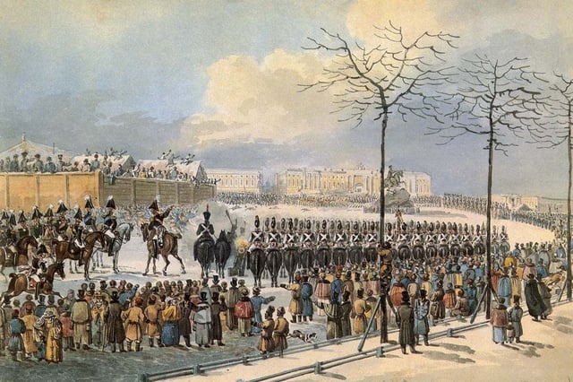 Decembrists at the Senate Square, December 26, 1825.