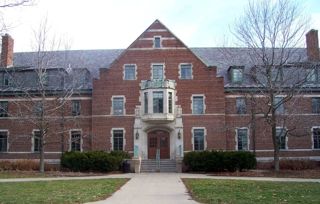 Snyder-Phillips Hall was built in 1947. The building was expanded to make room for a new residential college.