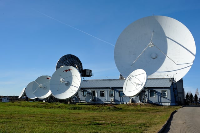 Russian satellite ground station