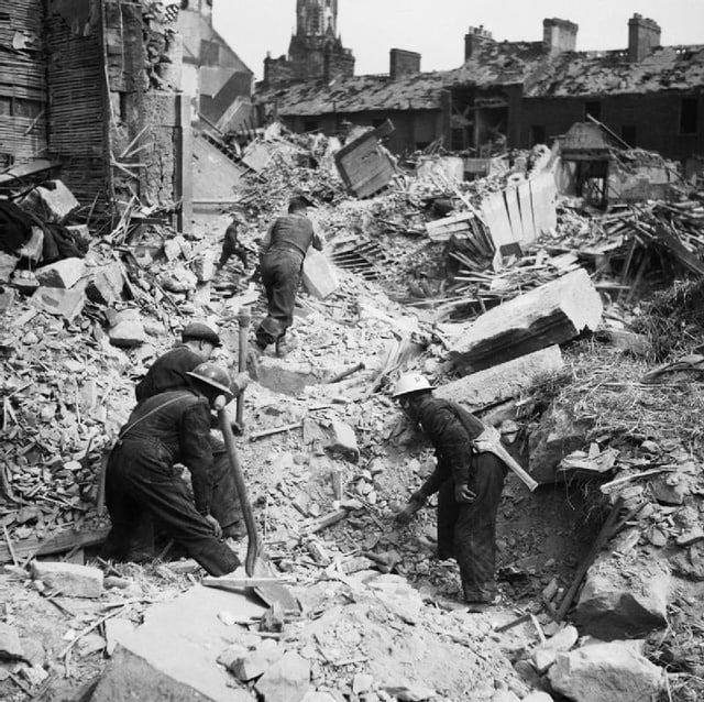 Aftermath of the Blitz in May 1941