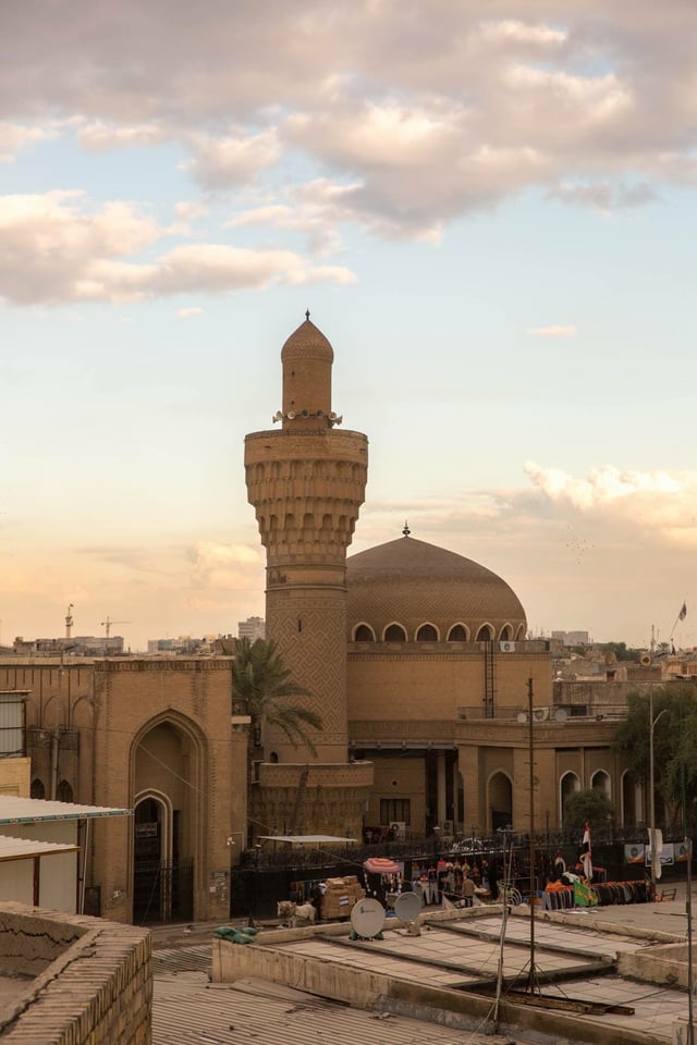 Al Khulafa mosque retains an Abbasid-era minaret