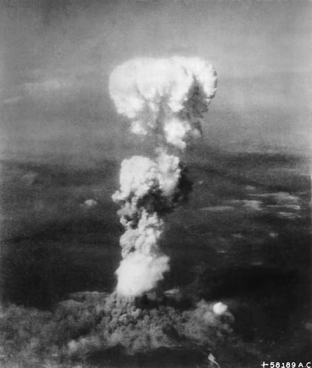Atomic cloud over Hiroshima, 1945