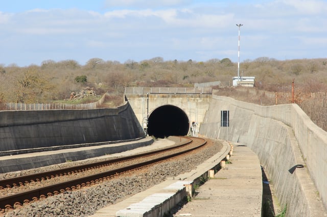 7-kilometre-long (4 mi) railway tunnel of Campeda