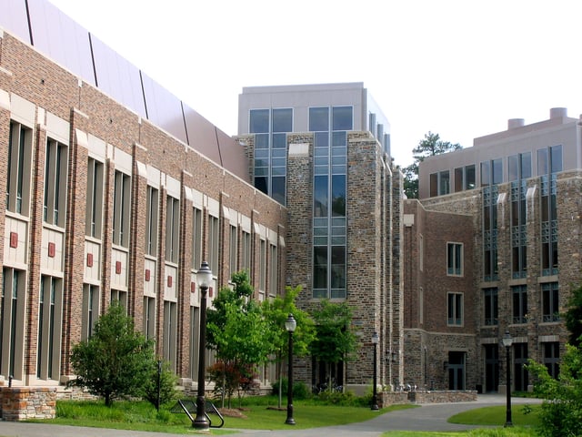 The Fitzpatrick Center is home to many of Duke's engineering programs