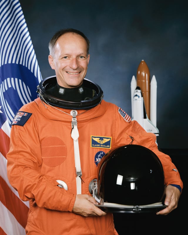 Astronaut Claude Nicollier, mission specialist representing the European Space Agency.