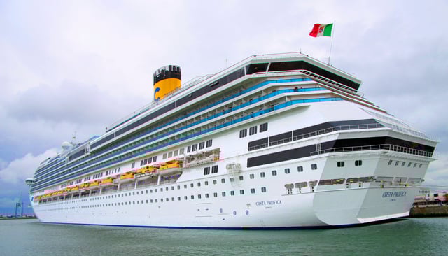 Costa Pacifica in the harbour
