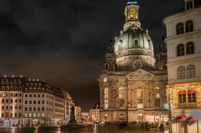 Dresden Frauenkirche at night