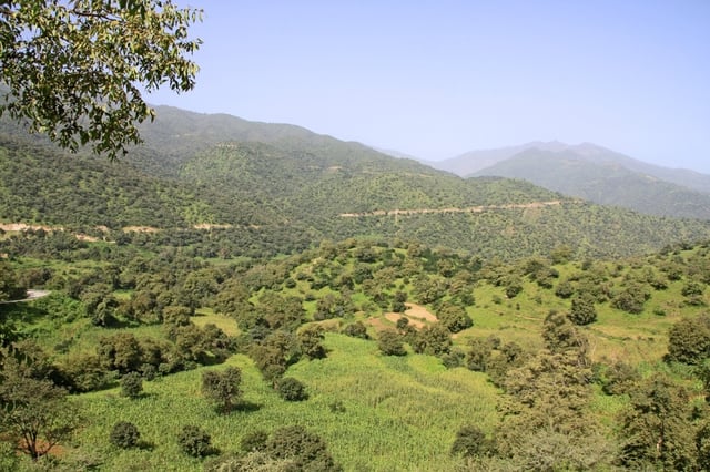 Eritrean landscape near road to Massawa