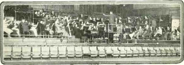 Sir Henry Wood's Queen's Hall Orchestra, rehearsing for the first Promenade Concert of the 1927 Season, from the BBC Hand Book 1928