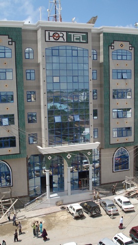 The Hormuud Telecom building in Mogadishu