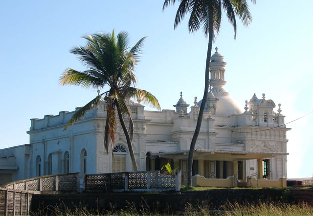 Kechimalai Mosque, Beruwala. One of the oldest mosques in Sri Lanka. It is believed to be the site where the first Arabs landed in Sri Lanka.