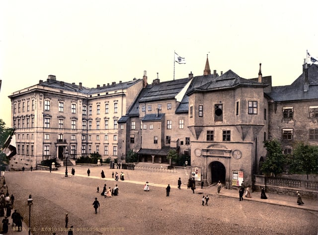 Eastern side of Königsberg Castle, ca. 1900.