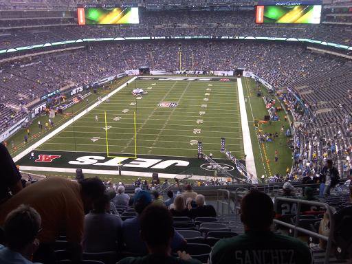 An inside view of MetLife Stadium during the first-ever preseason matchup between the Giants and Jets