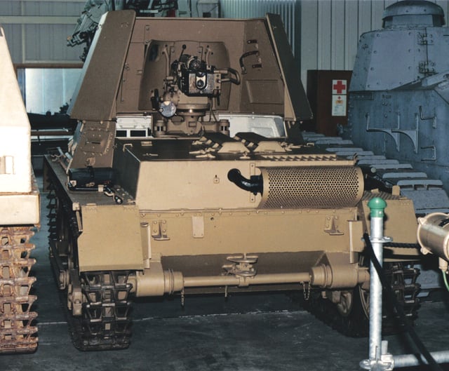 Rear view of a Panzerjäger I from the second series.