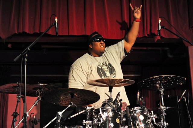 Drummer Eric Moore from crossover thrash band Suicidal Tendencies.