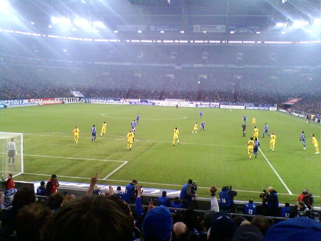 Borussia Dortmund against rivals Schalke, known as the Revierderby, in the Bundesliga in 2009