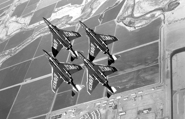 The Blue Angels flew the F-4J, 1969–74