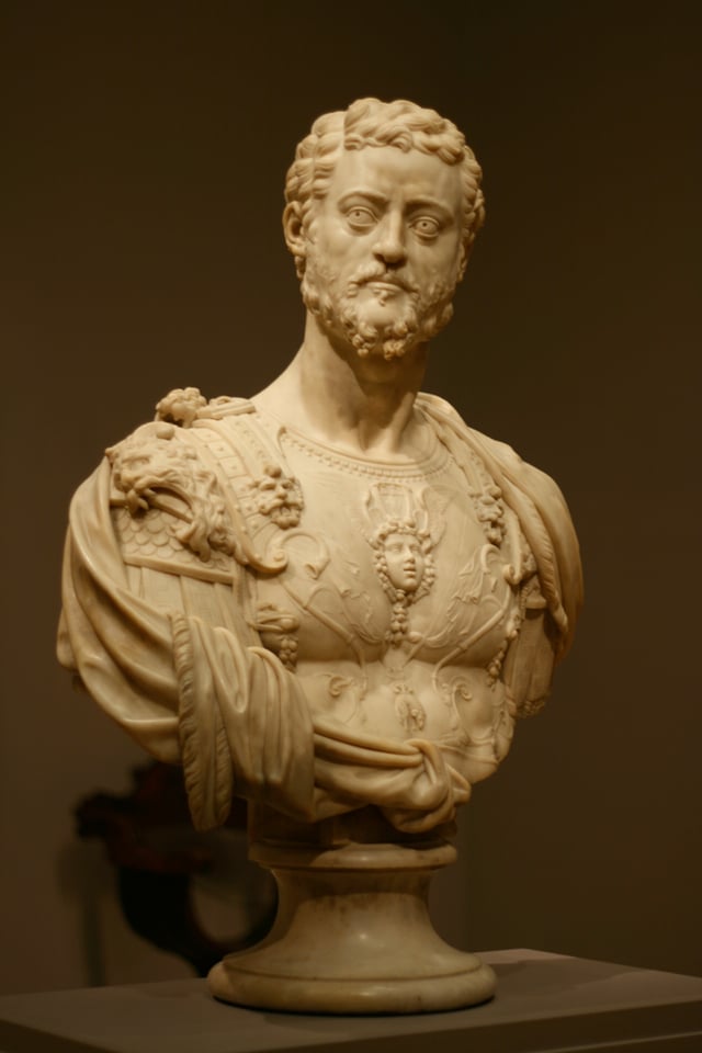 Portrait bust from the workshop of Benvenuto Cellini, ca. 1550
